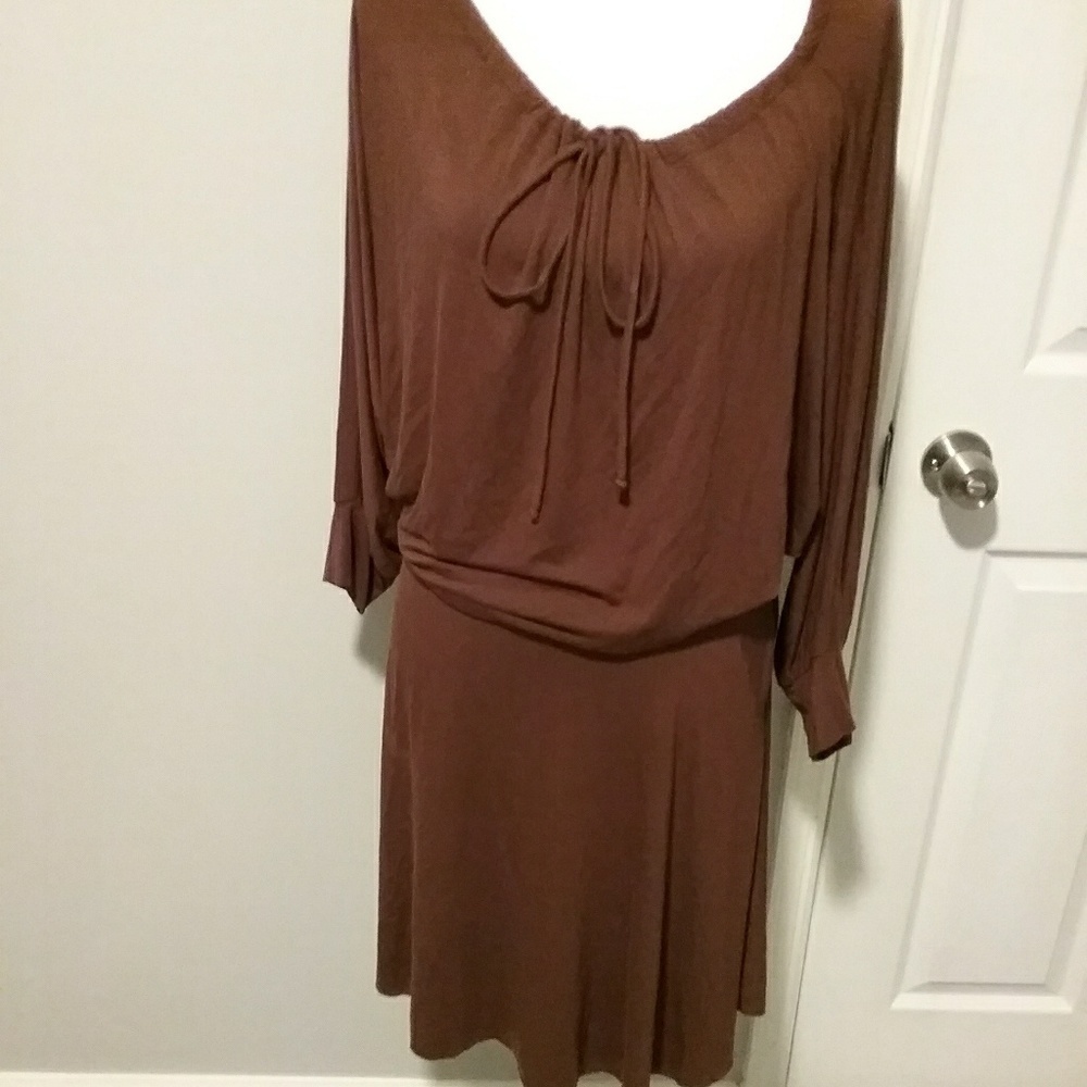 Woman's brown dress